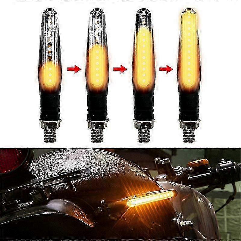 2pcs Motorcycle Led Turn Signals Directional Indicators Flashing Rear Tail Brake Flasher Light Stop Signal Light Motorcycle Lamp