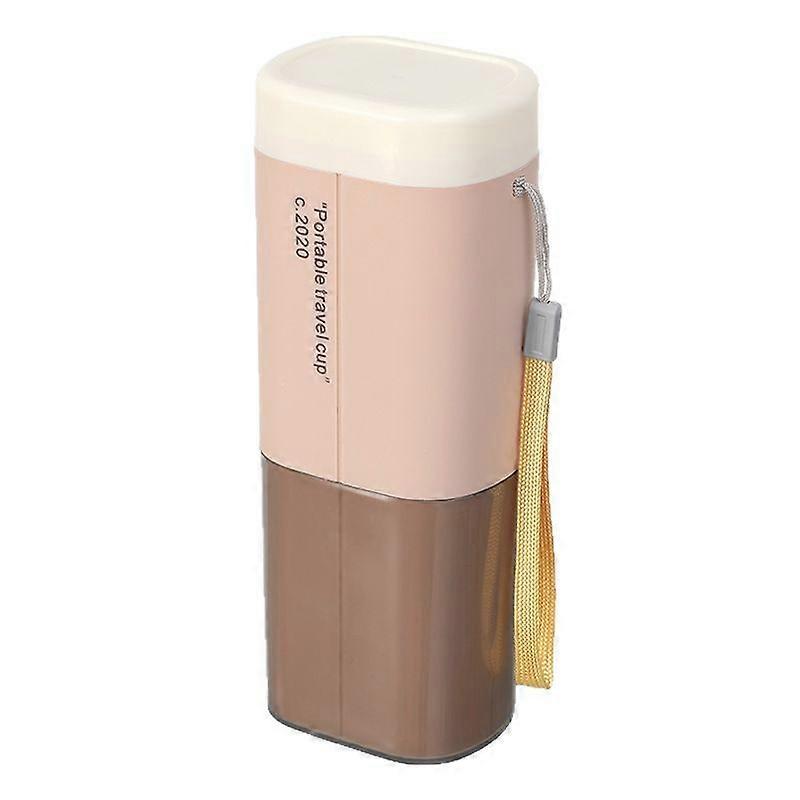 2PCS Travel Toothbrush Case Set with Holder and Cup, Portable Storage for Travel, Durable Plastic, Compact Design