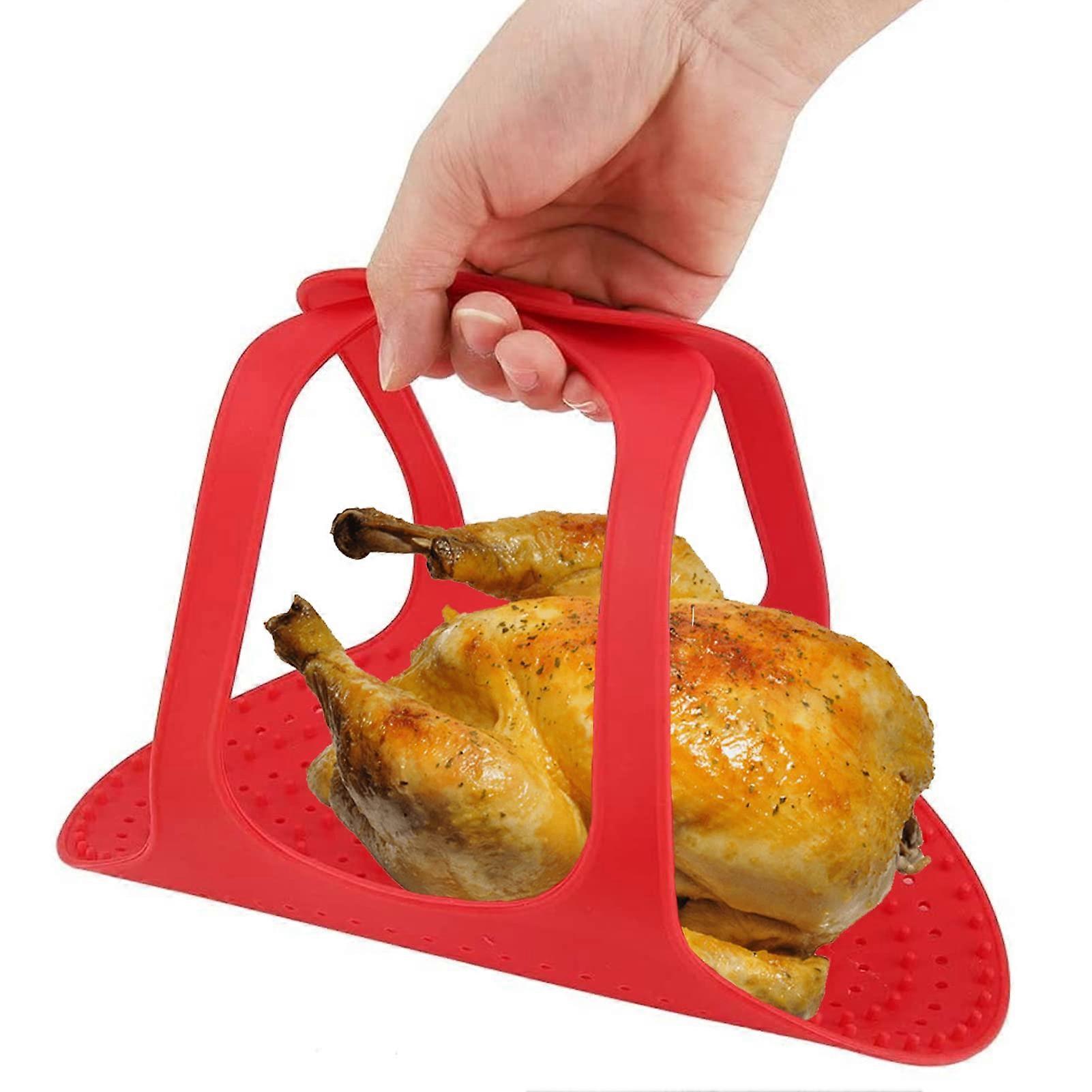 Silicone turkey lifter heat resistant non - stick roasting sling reusable baking mat for home cooking 23.2 x 12.4 in