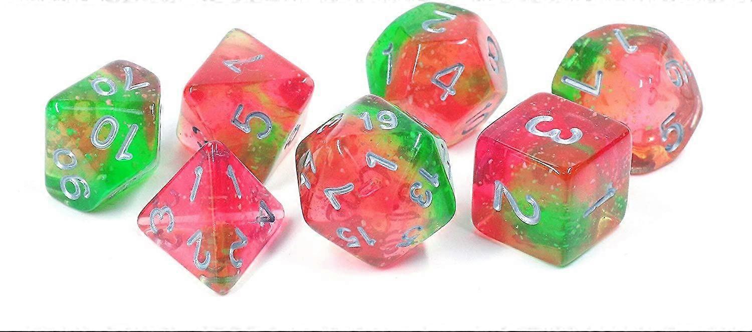Sirius Dice Lotus Glowworm Polyhedral 7 Dice Set