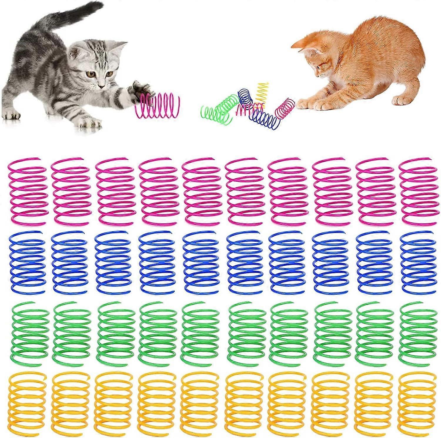Spring Cat Toys,Plastic Coil Spring,Cats Gifts
