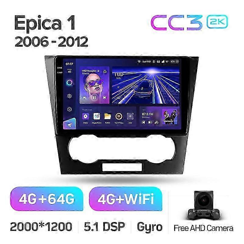 CC3 2K シボレー エピカ 1 2006 - 2012 カーラジオ マルチメディア ビデオ プレーヤー ナビゲーション ステレオ GPS Android 10 No 2din 2 DIN DVD
