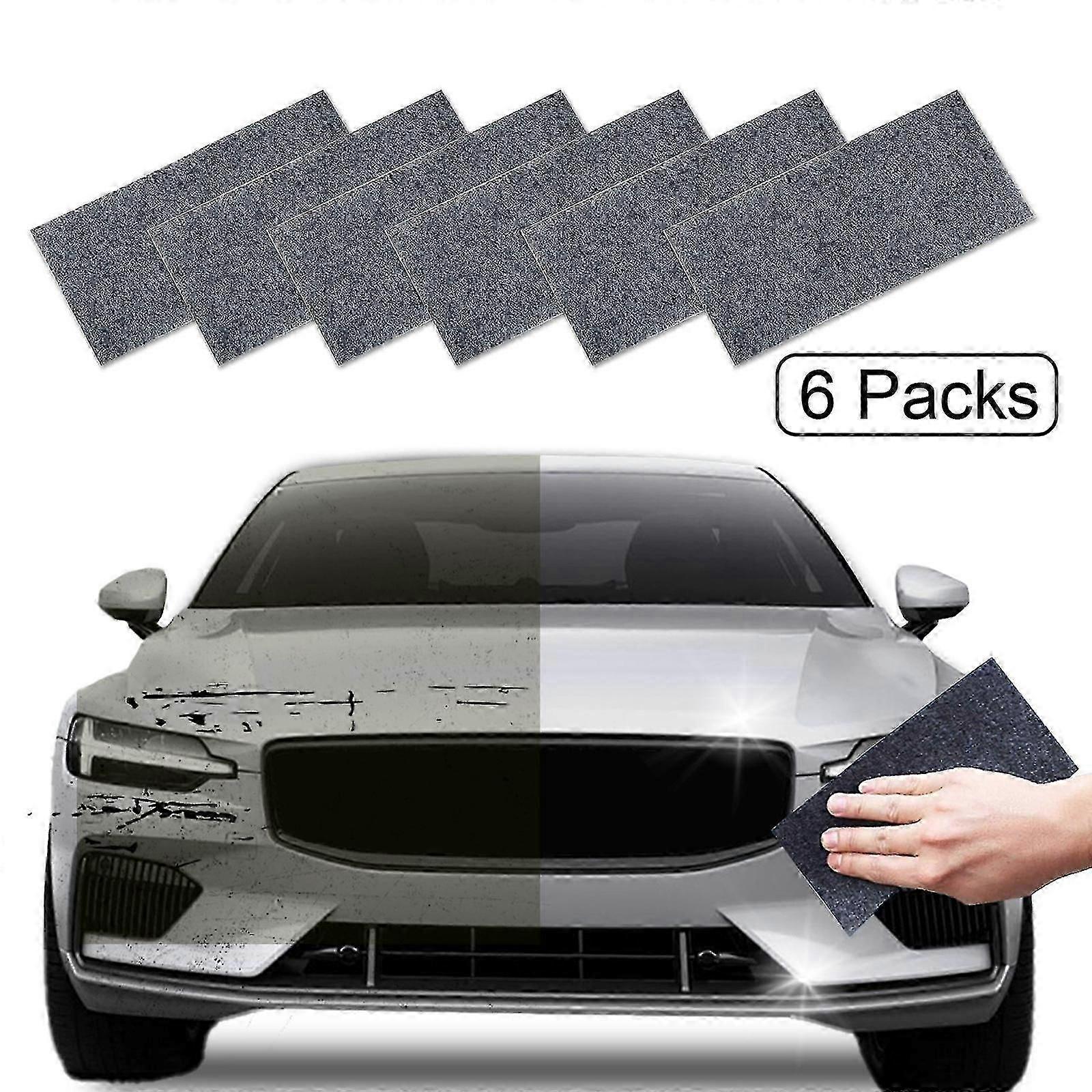 Set of 6 Nano Sparkle Cloth Car, Anti-Scratch Cloth for Car, Removes Scratches Car Cloth, Nano Sparkle Cloth