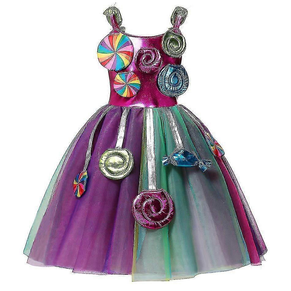 الصيف الفتيات حلوى اللباس يتوهم مصاصة توتو فساتين الأطفال كرنفال بوريم ازياء عالية الجودة