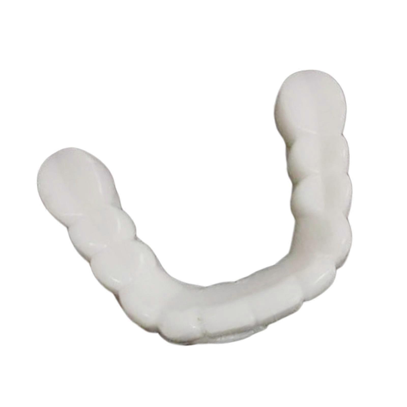 Resin Teeth Veneers Comfortable Dentures Tooth Cover Removable Reusable Upper