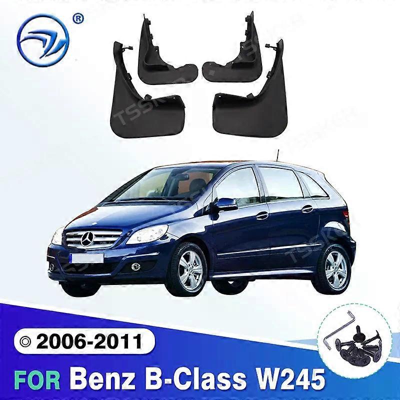 Exquisite Accessories Mud Flaps For Benz B Class B-Class W245 2006-2011 Mudflaps Splash Guards Front Rear Mudguards 2010 2009 2008 2007