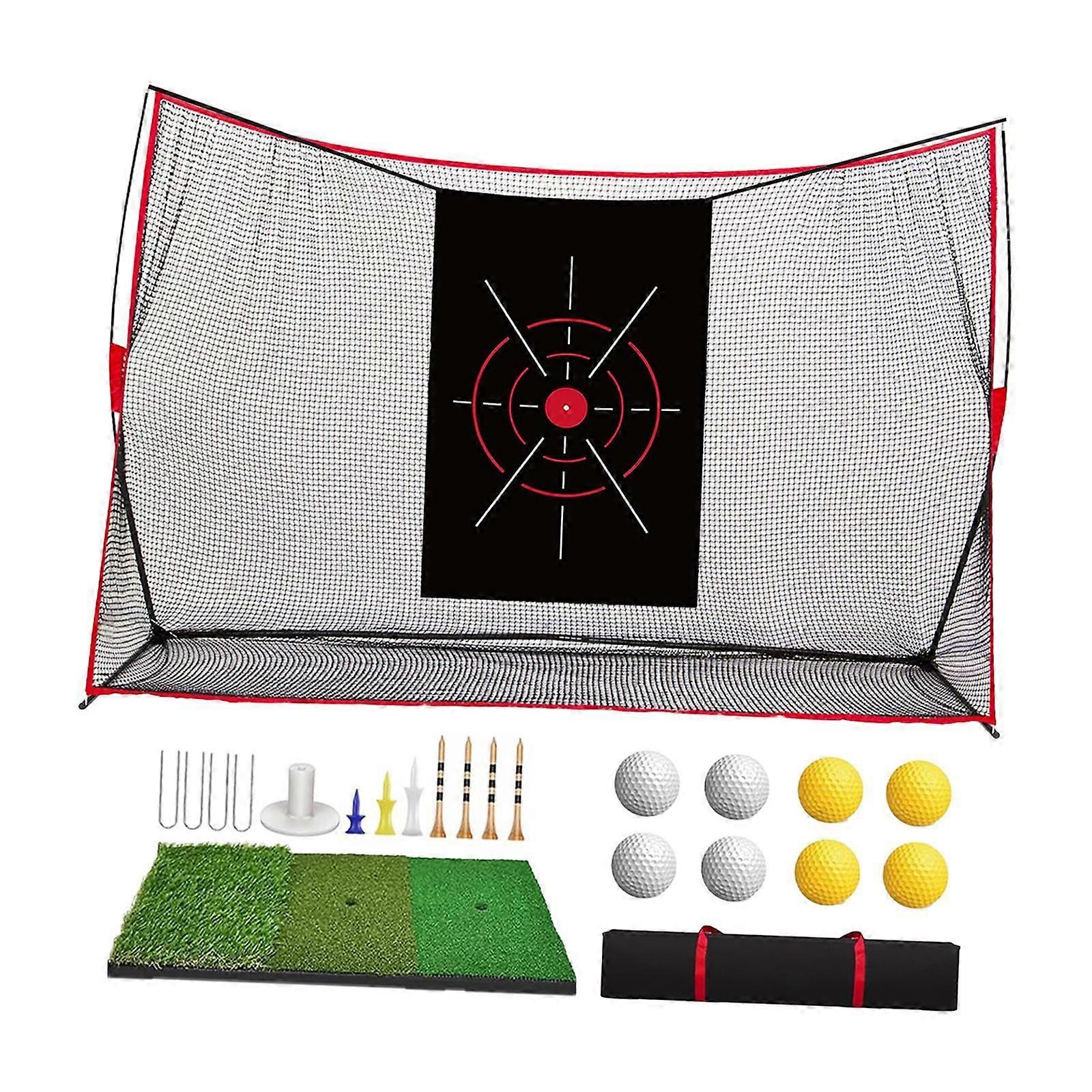 Golf Practice Barrier Net Portable Sports Netting for Backyard Indoor Garden with Target cloth