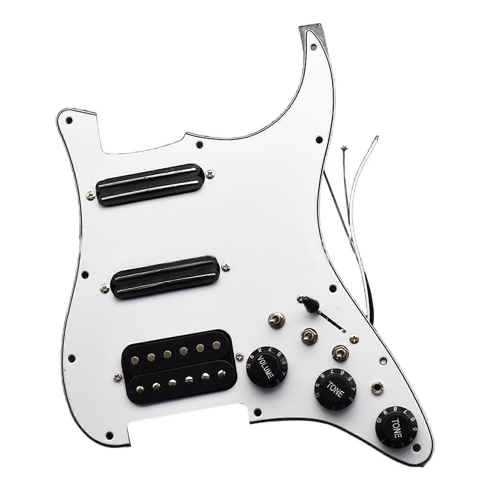 Electric Guitar Pickup SSH Coil Splitting Guitar Pickguard, Loaded Prewired