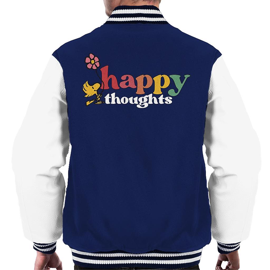 Peanuts Woodstock Happy Thoughts Men's Varsity Jacket