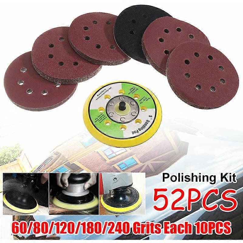 Sanding Discs Assorted Grit Pack, Improved Abrasion Resists Wear For Extended Usage