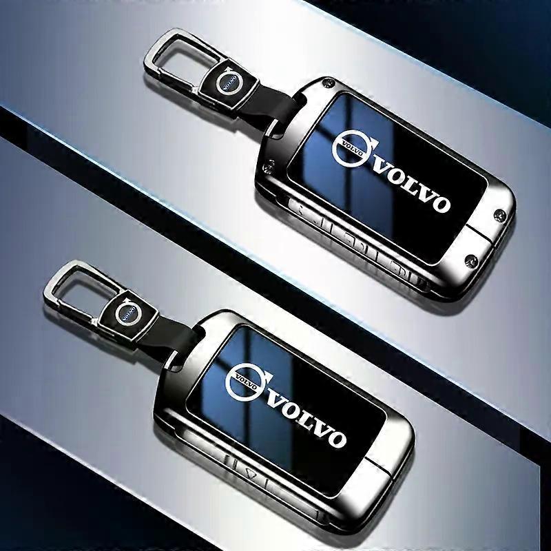 Zinc Alloy Car Smart Remote Key Case Cover Shell compatible for S60 S90 XC40 XC60 XC90 V60 V90 T6 T8 Auto Keychain Bag Accessories