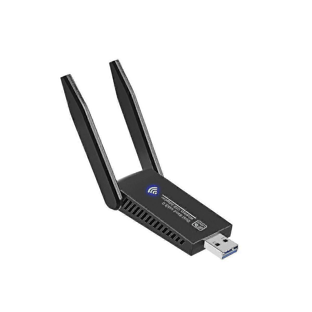 Wifi Wireless Network Card Usb 3.0 1300m Adapter Ac1300 With Antenna For Laptop Pc Mini Dongle