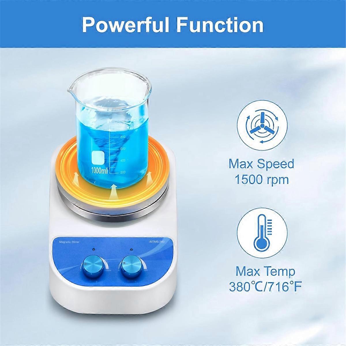 Magnetic Stir Bar Hot Plate Blender Max 380℃/80℉ 5.5inch
