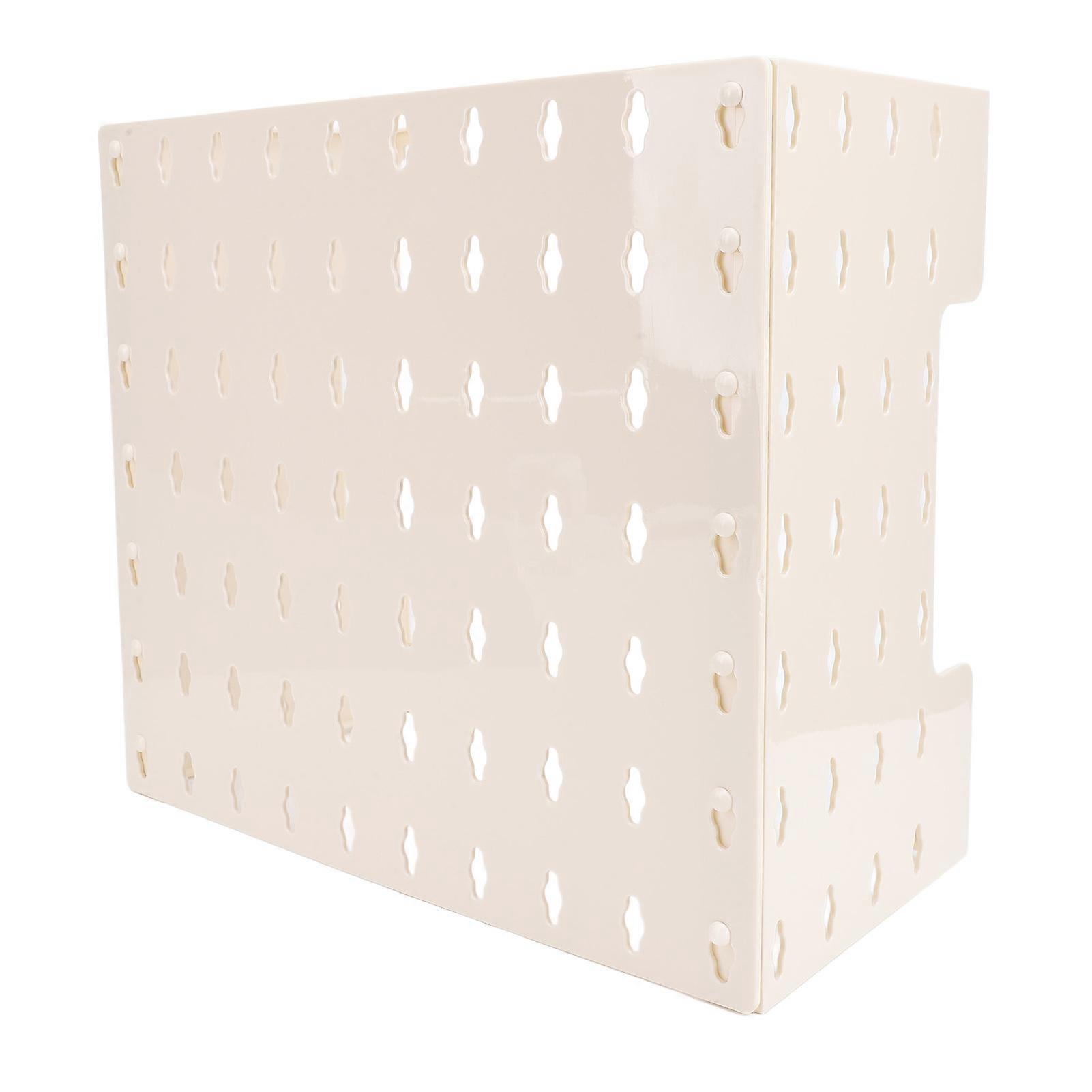 Pegboard Wall Mounted Display Multi Function Storage Rack Gas Water Heater Pipe Cover with Adhesive Pads S 