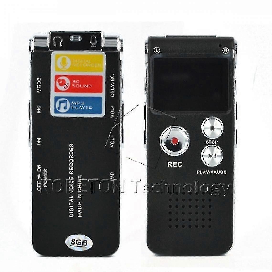 Professional 32gb Mini Digital Portable Stereo Tape Recorder For Mp3 Player | Digital Tape Recorder(black)