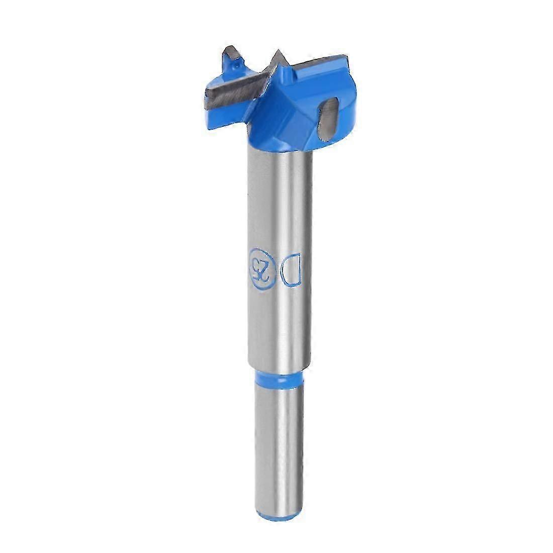 Forstner Drill Bits 25mm, Tungsten Carbide Wood Hole Saw Auger Opener, Woodworking Hinge Hole Drilling Boring Bit Cutter (Blue, Gray)