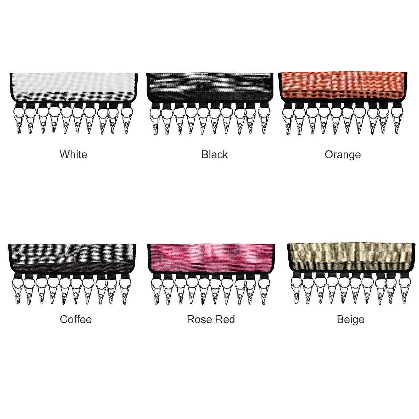 Cap Hanger with 10 Clips Hat Holder Baseball Cap Storage for Hat Classification Clothes Drying Rack