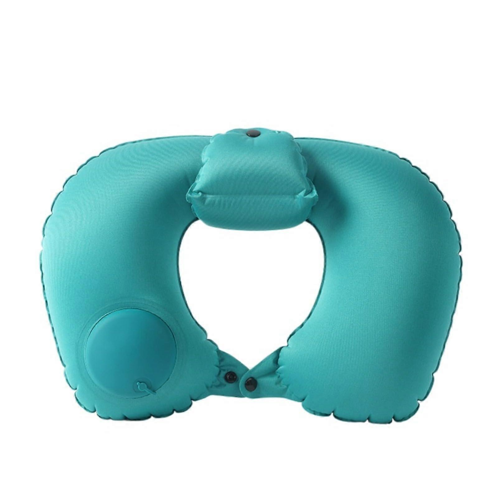 U-Shaped Neck Pillow for Hot Water Bath and Travel with Inflatable Spa Design 14x9.8x4 in
