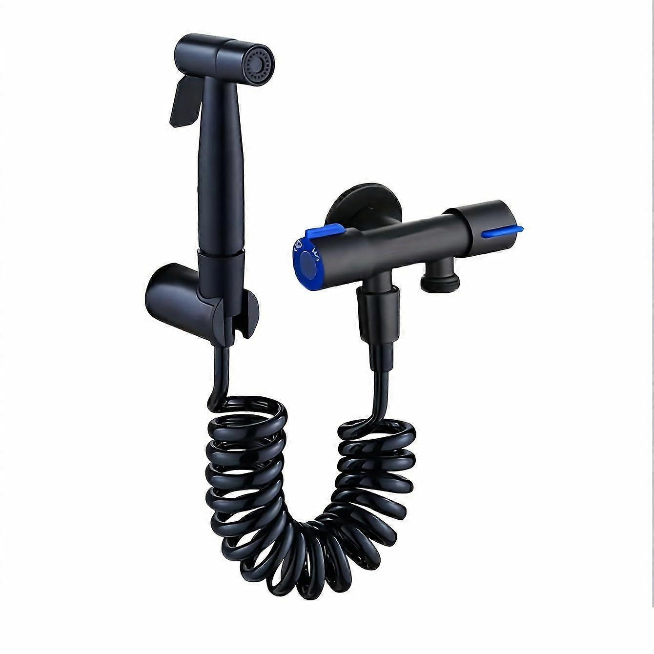 FES Handheld Bidet Sprayer for Toilet, 304 Stainless Steel Adjustable Pressure Control Faucet Set with Hose for Easy Installation