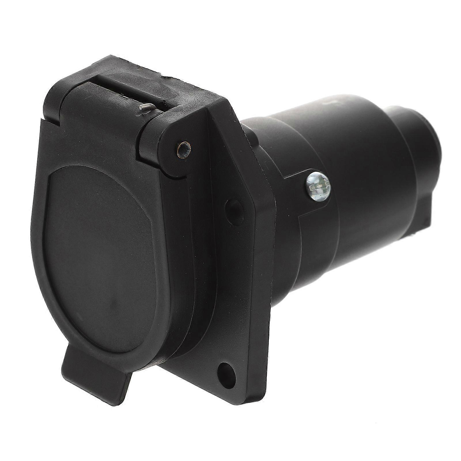 12V 7 Pin Round Trailer Plug 7 Way Socket Adapter Wiring Connector for American