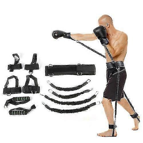 Bounce Trainer Fitness Resistance Band Boxing Suit Tubo in lattice Tensione Corda Gamba Vita Trainer-F