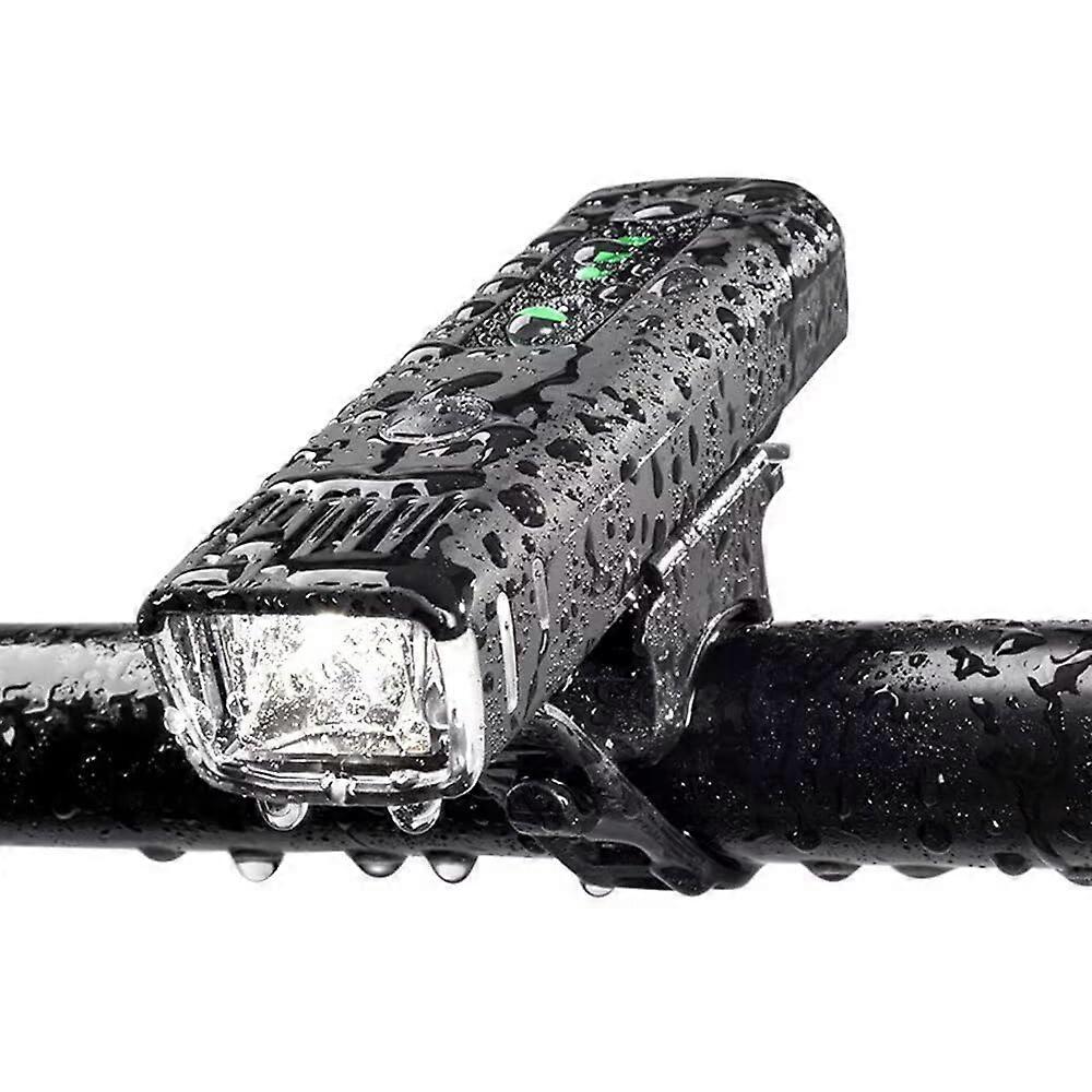 Bike light, USB rechargeable, large capacity, 2,600 mAh, battery level display, 1,000 lumen