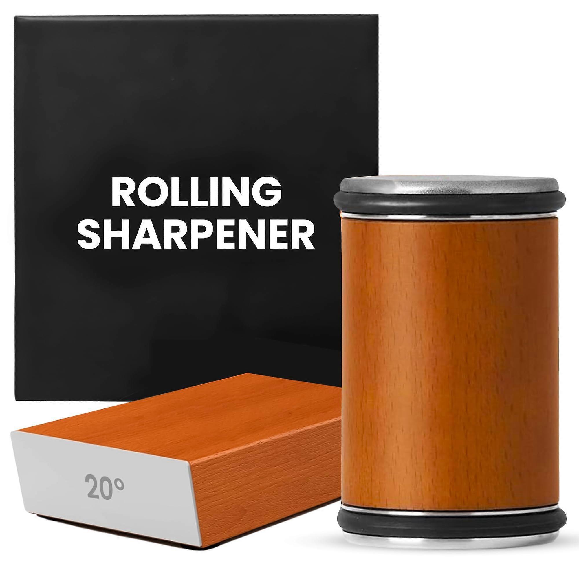Rolling Knife Sharpener Precision 15 Degree And 20 Degree Adjustable For Kitchen Knives Chefs And Home Cooks