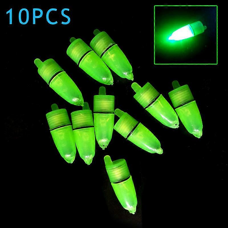 10 Pcs LED Light Night Float Fishing Rod Bite Shing Accessories