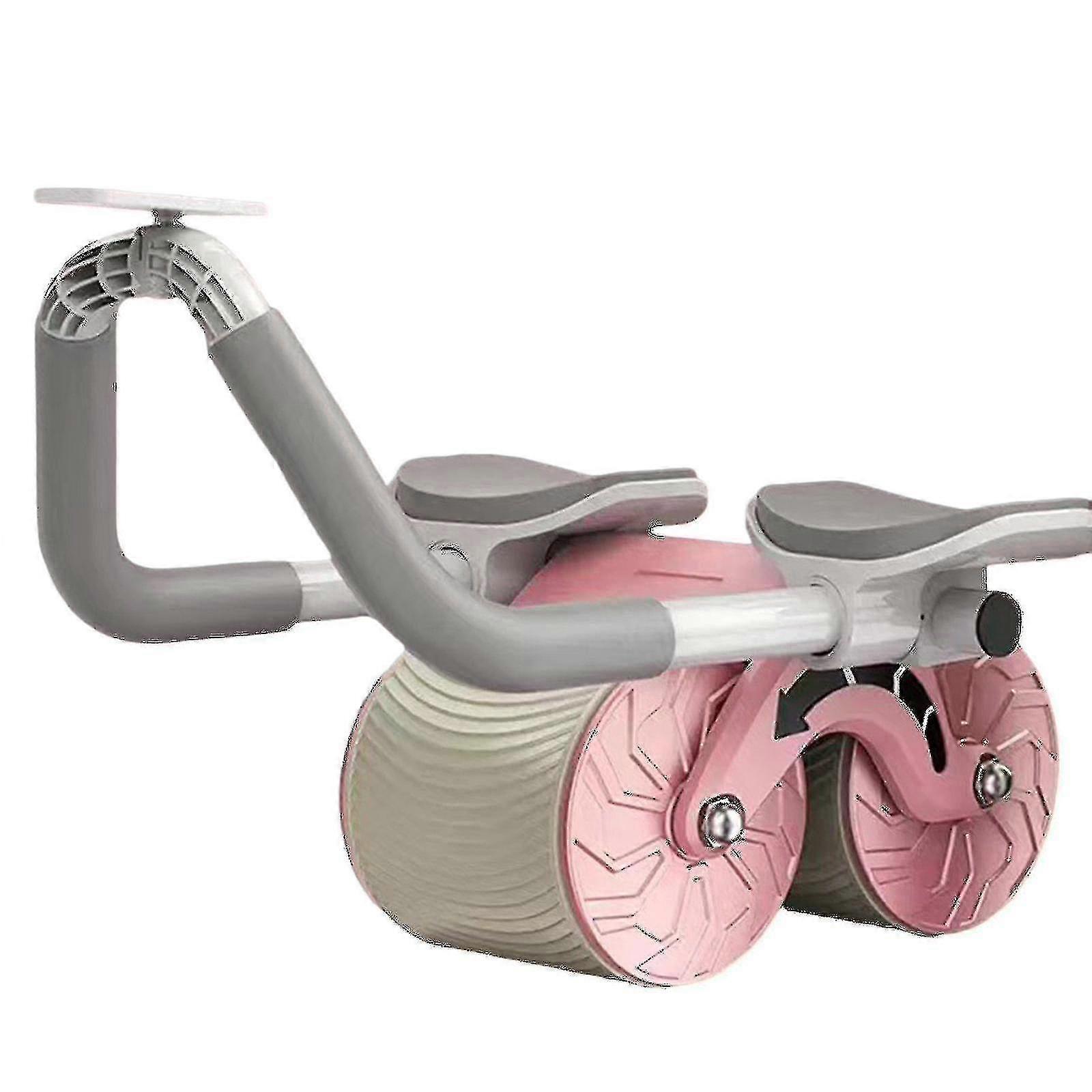 Auto-Rebound Ab Wheel - Compact Core Exercise Equipment for Home