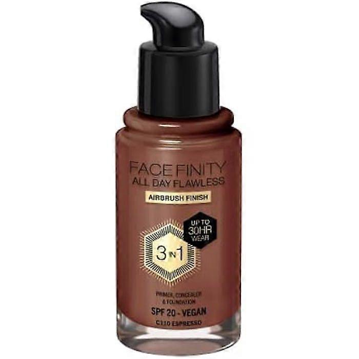MAX FACTOR Facefinity All Day Flawless foundation, C110-espresso, 30ml
