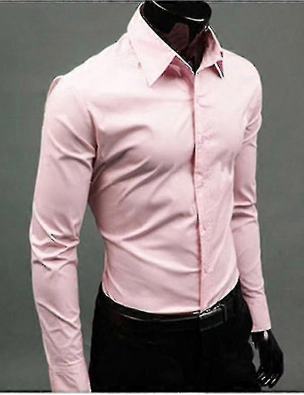 قمصان فاخرة رجالي عارضة ياقة رسمية سليم تناسب قمصان قمم