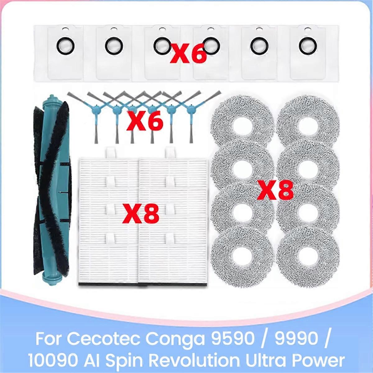 29PCS for Spare Parts Brush HEPA Filter Mop Cloth Dust Bag