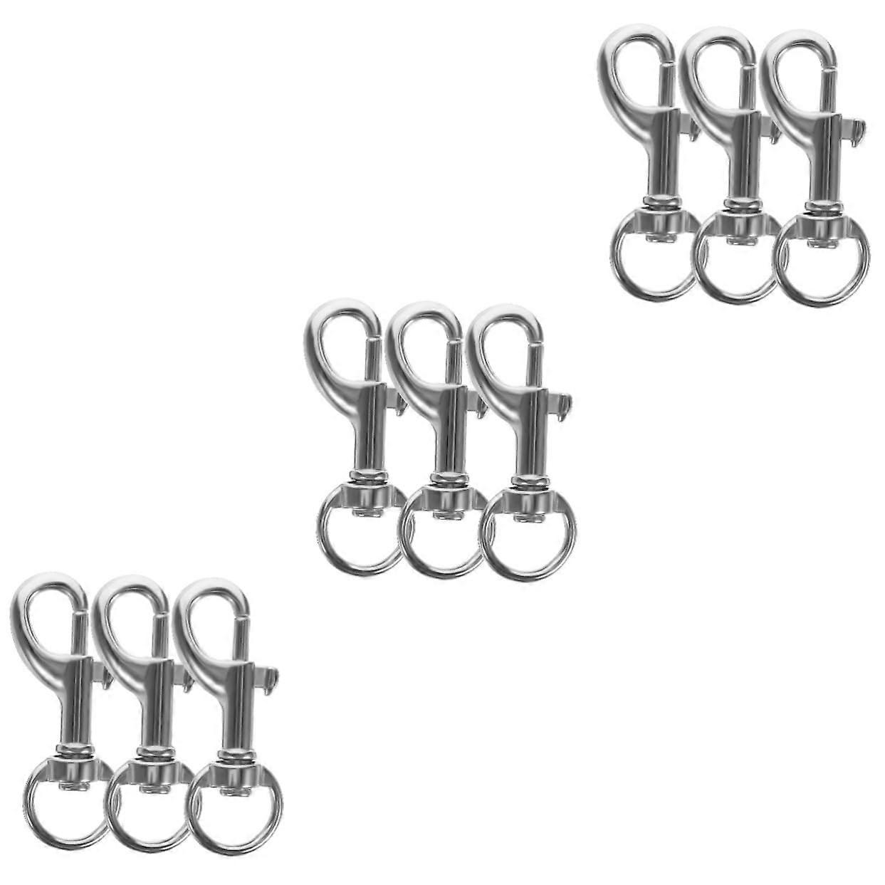 3sets Versatile Swivel Snap Hooks Metal Clip for Dog Leash Key Chain 20pcs3