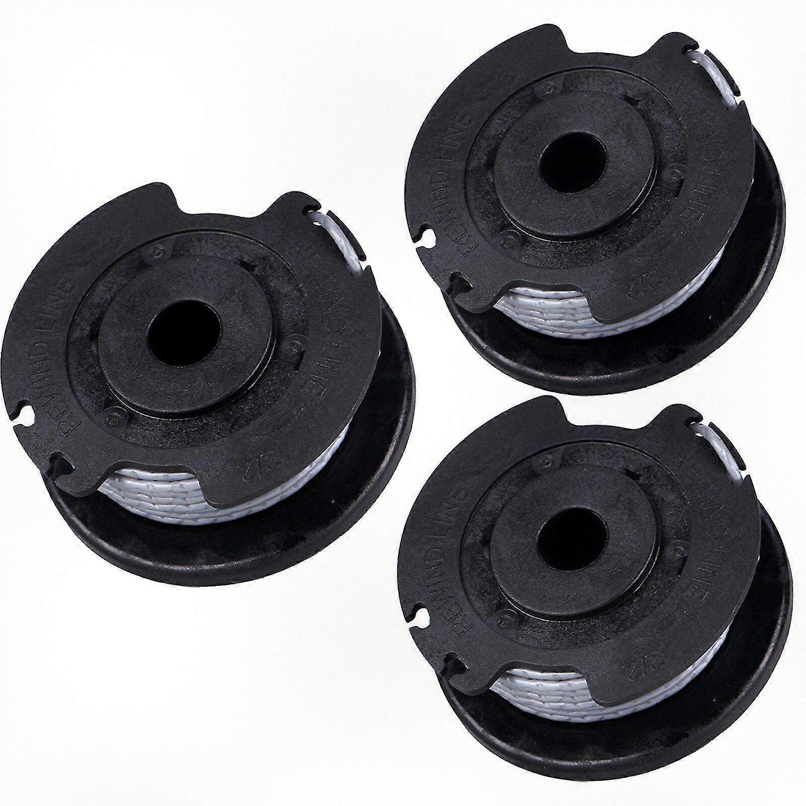 Set of 3 Replacement Trimmer Coils for Compatible Grass Trimmers with Threading for Efficient Weed Cutting