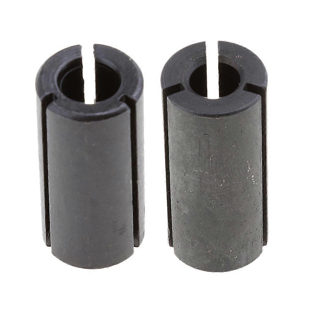 2Pcs 6,6.35mm to 12.7mm Engraving Bit CNC Router Tool Adapter Chuck Collet
