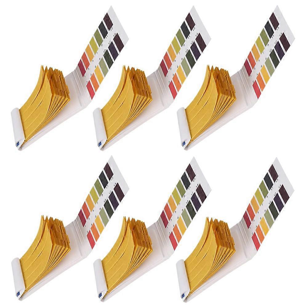 6Packs of 480Pcs PH Test Strips PH Range 1-14 Litmus Paper for Water