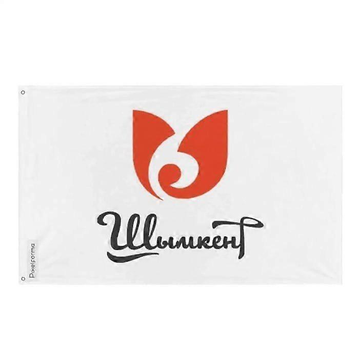 Chymkent Flag – 60 x 90 cm – Polyester – Eyelets in iron – Durable