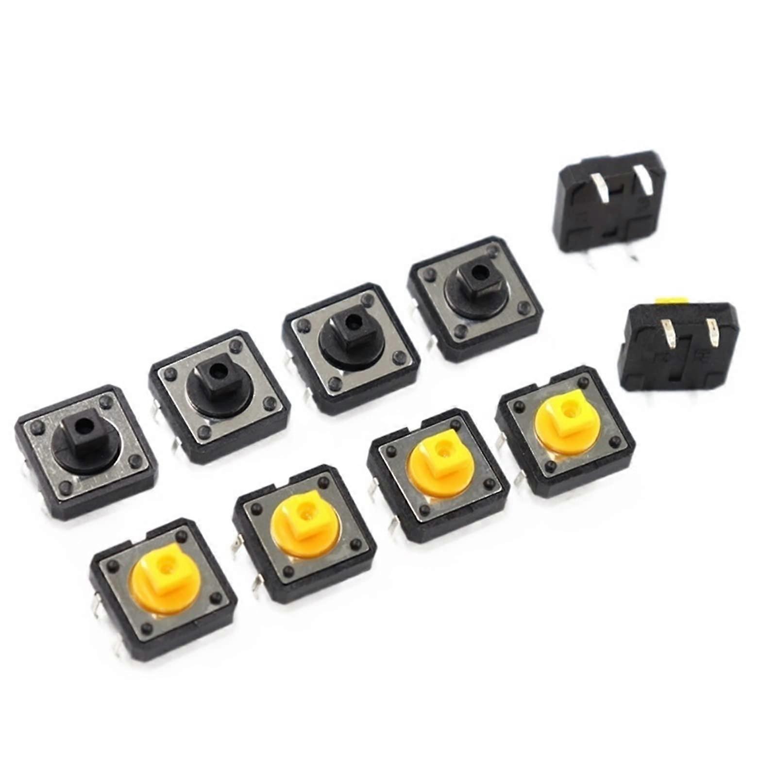 50PCS 12x12x7.3 mm Tactile Switches Square Push Button Tact Switch 12 12 7.3 mm