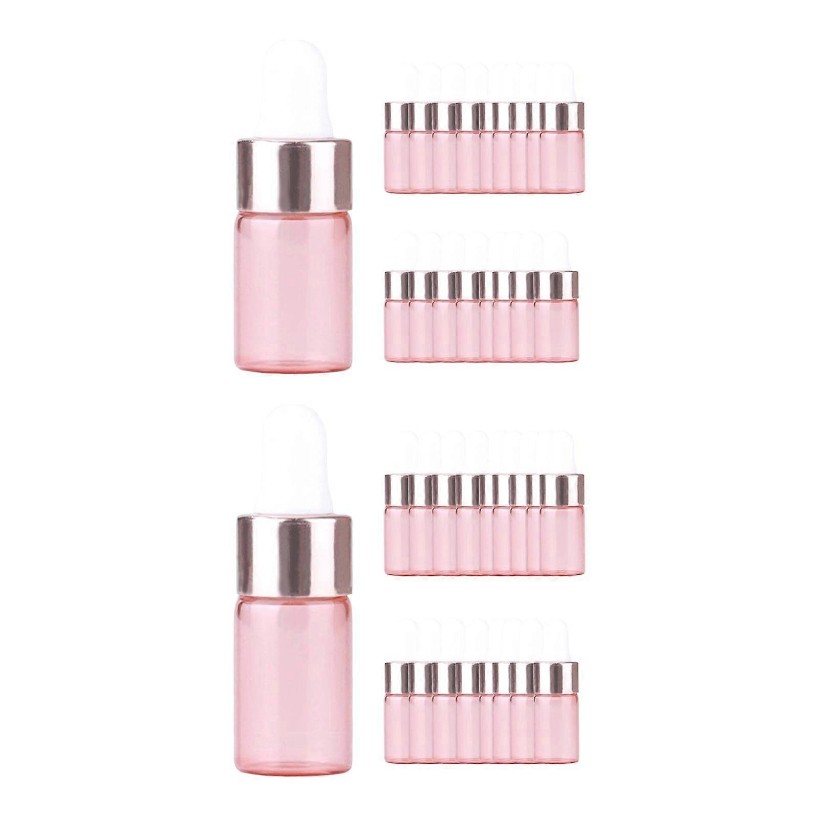 40 Pieces 2ml+3ml Mini Refillable Glass Dropper Bottles Vials Leakproof