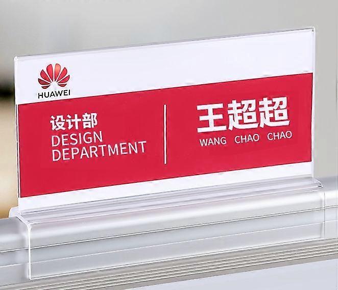 Acrylic Name Plate Holder for Office Desk Clear Card Displaying Rack Name Tag Rack for Schools Hospitals and Corporate Offices