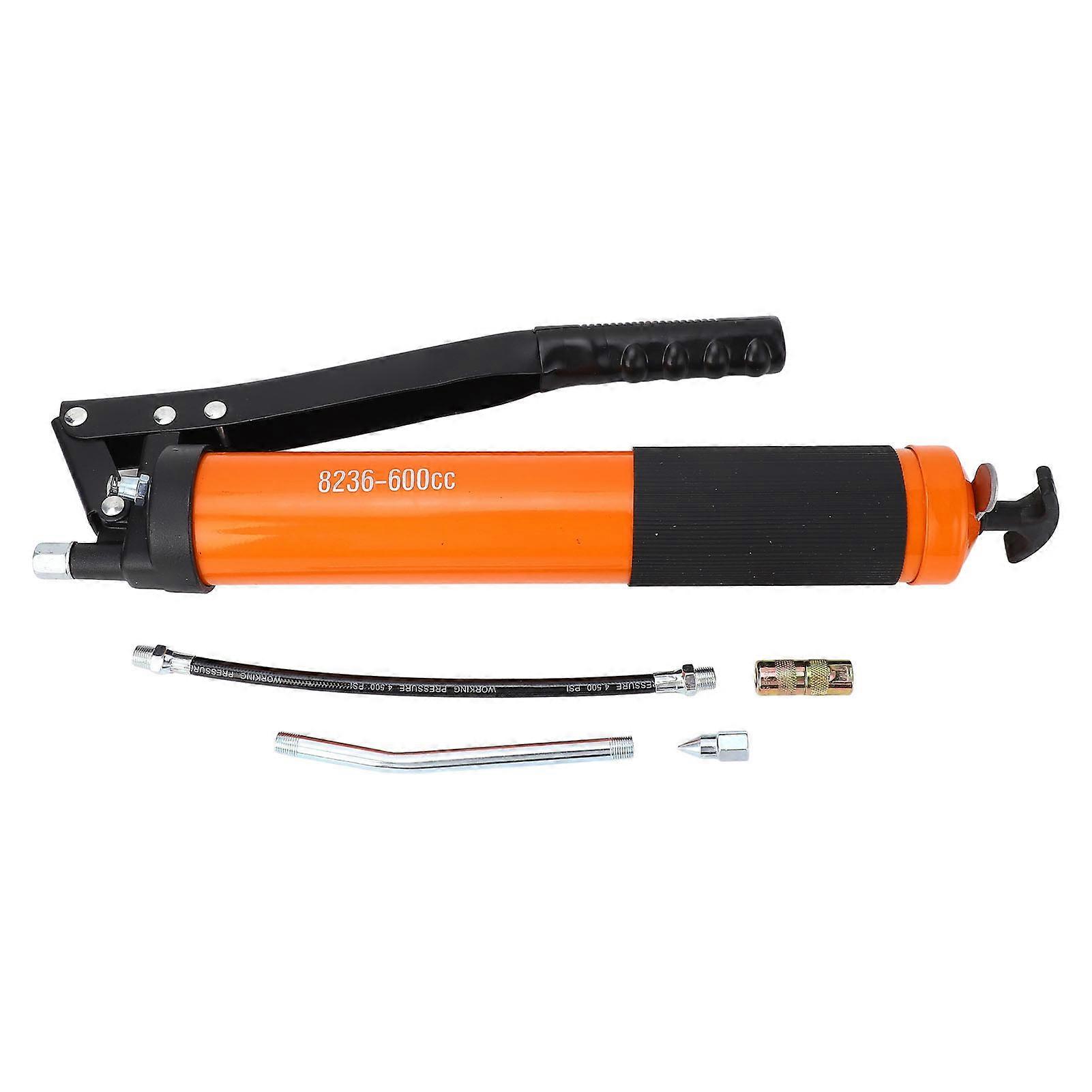 BOROCO 600CC Heavy Duty Lever Action Manual Grease Tool Stable Performance for Automotive Trailers Industrial Marine (Double Lever)