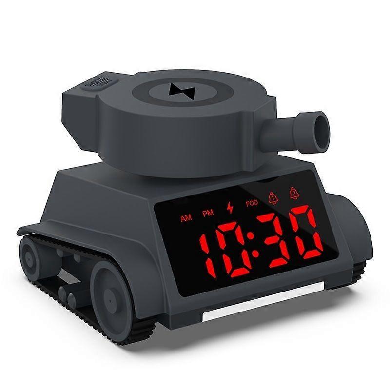Smart Multi-function Wireless Charging Alarm Clock LED Tank Alarm Clock USB Charging Decoration