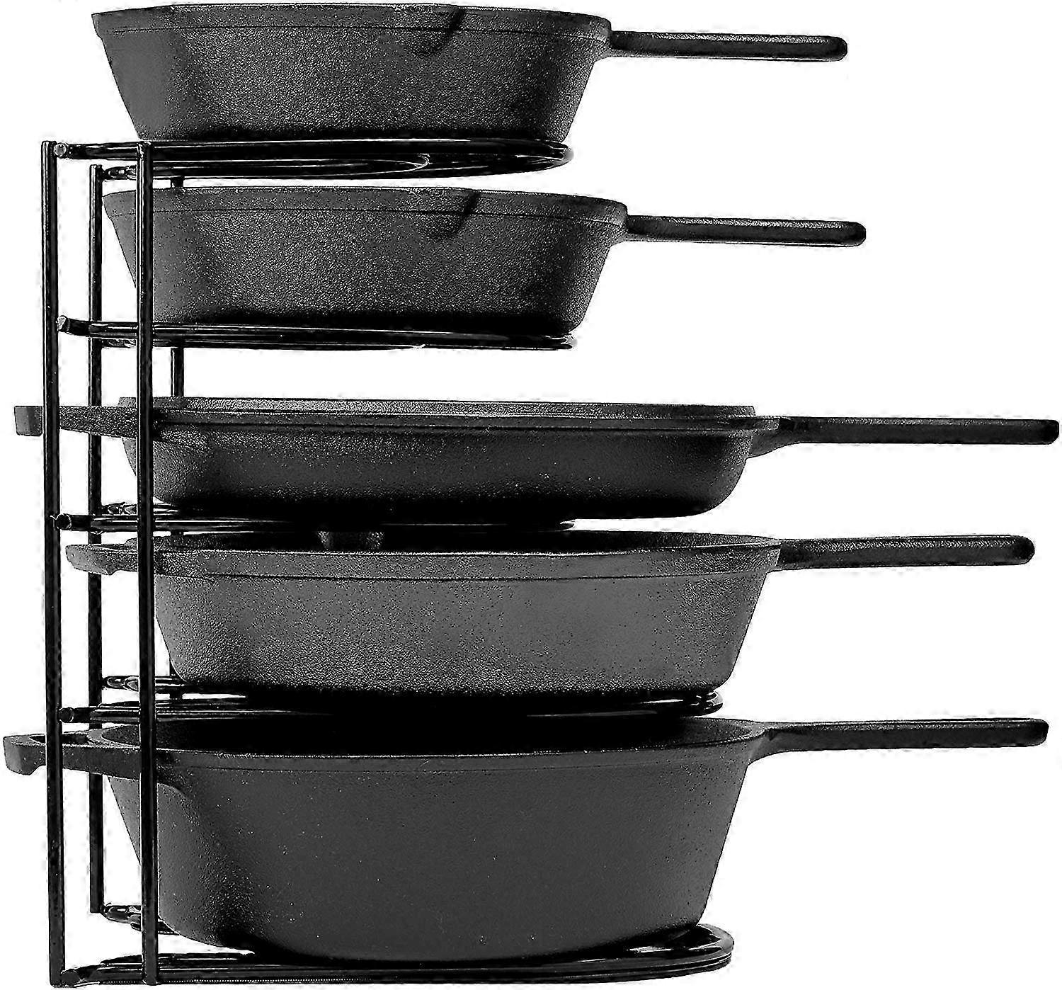 Support de rangement pour casseroles de 12,2 pouces peu encombrant