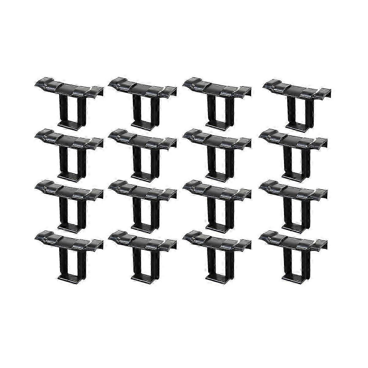 16pc 35mm Solar Panel Drainage Clips for PV Modules - Black