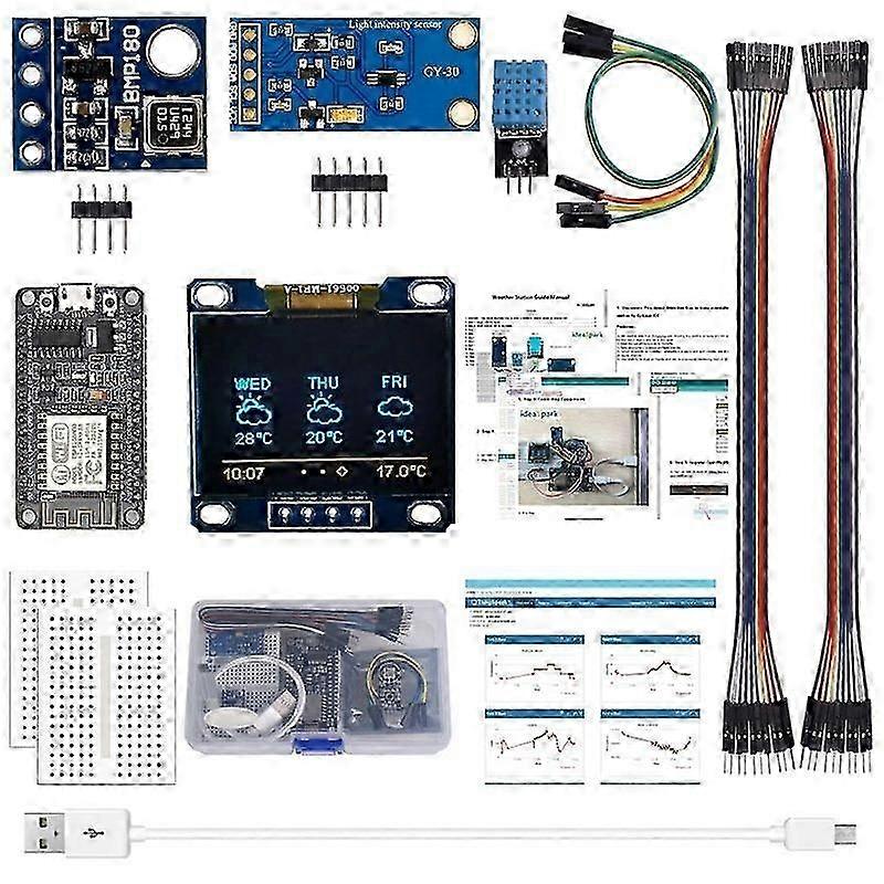 for Kit Sensor Module with 0.96 Inch OLED LCD Display, Relay, Servo Motor, for Startup Projects