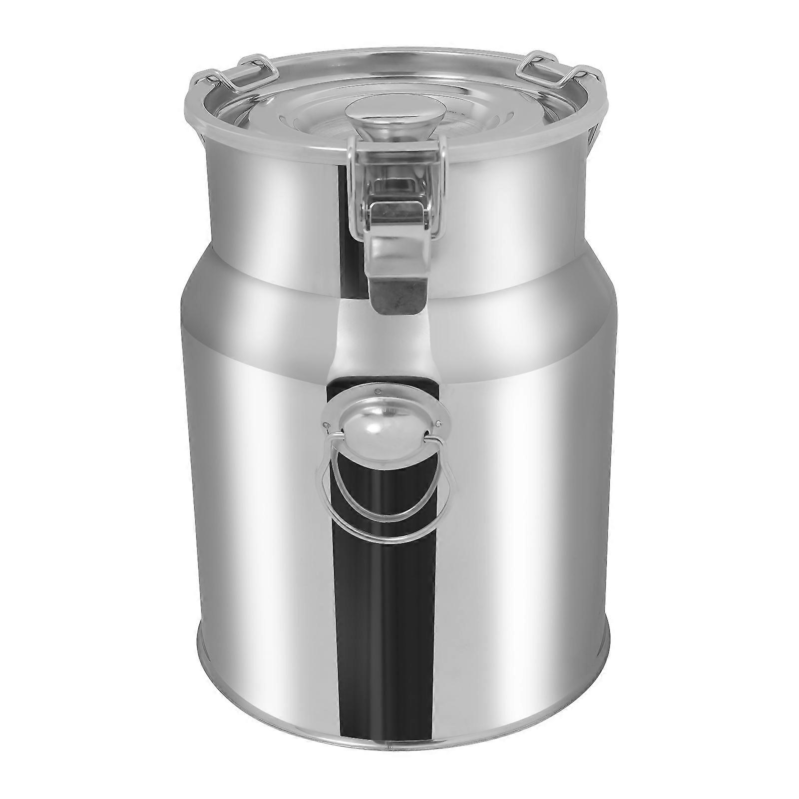 5L Large Capacity Stainless Steel Milk Bucket for Home Canteen Breakfast Restaurant