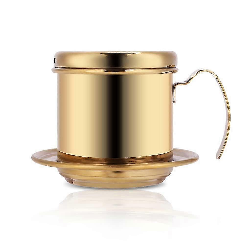 Vietnamese Stainless Steel Drip Coffee Filter for Home Brewing