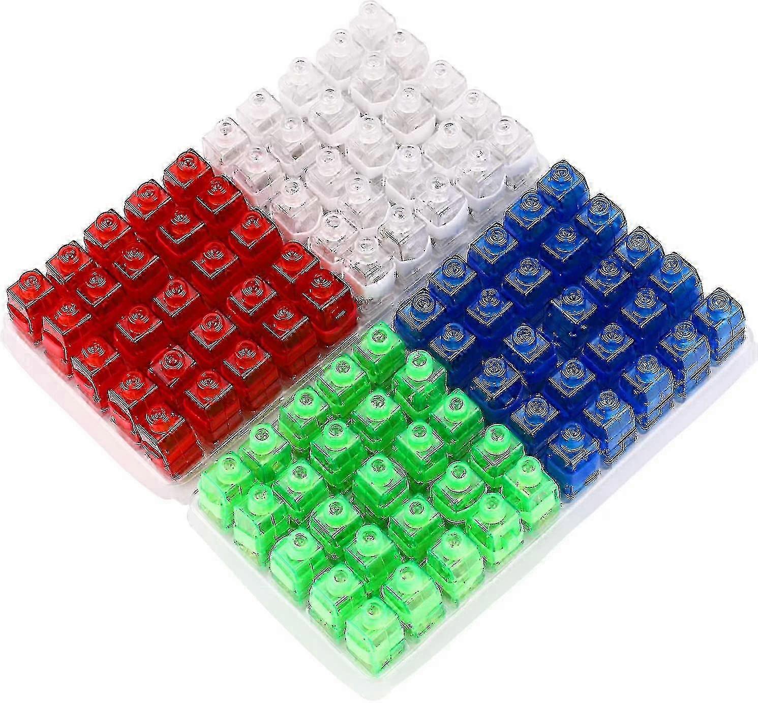 100パックLEDフィンガーライト - パーティー、子供、大人のための点滅するグローリング