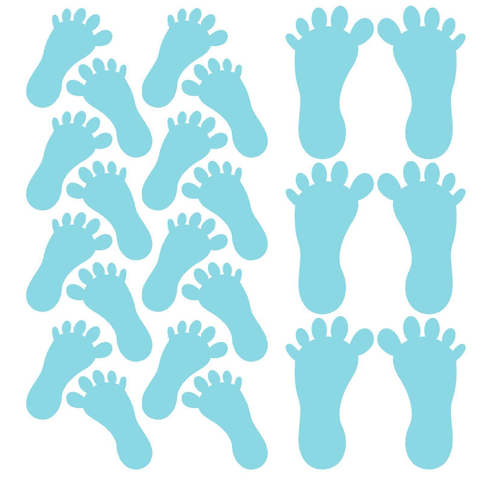 Adhesive Foot Mark Wall Art, Suitable for Various Spaces, No Residue on Removal