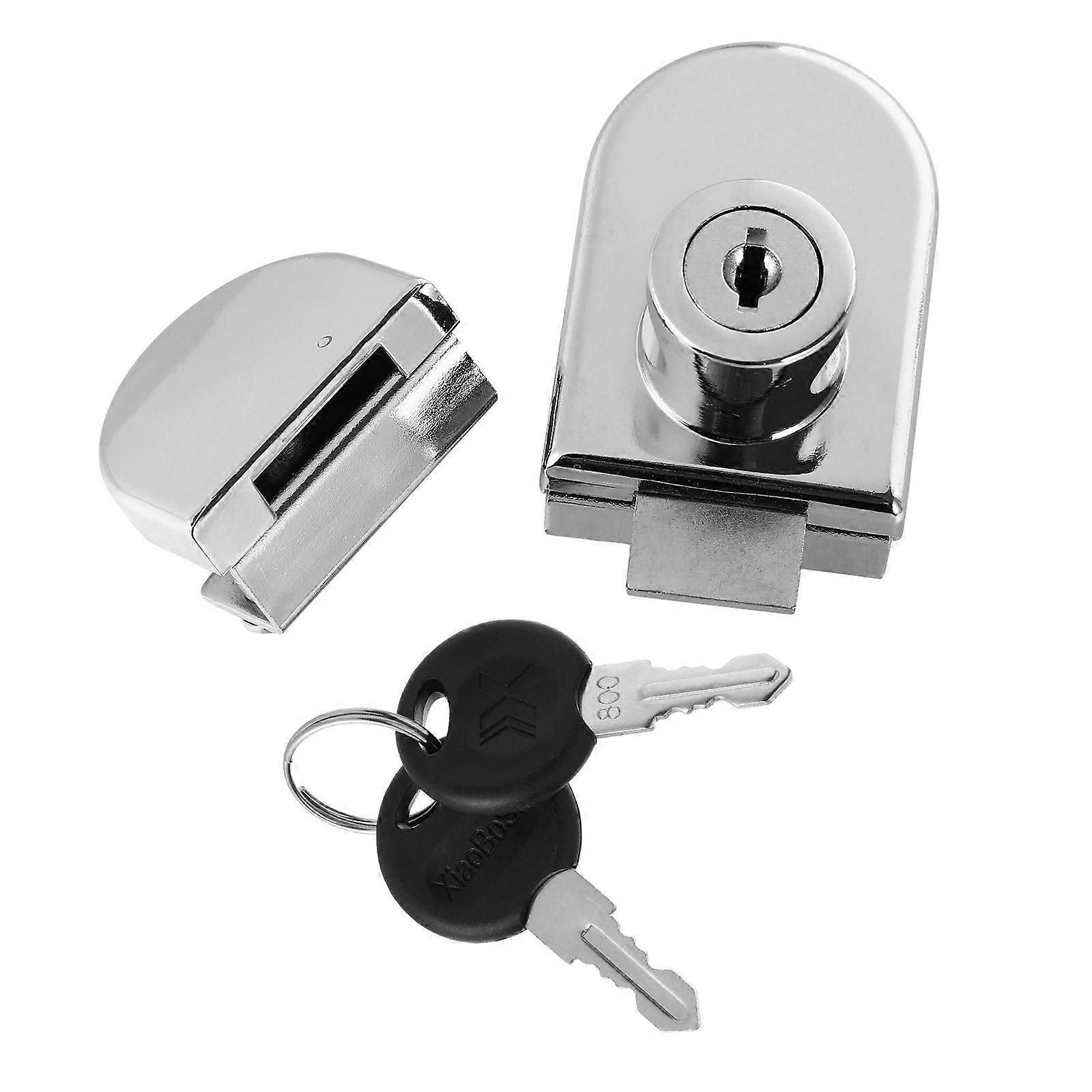 Glass Cabinet Lock with Key, Suitable for Counters and Showcases, Sturdy Build